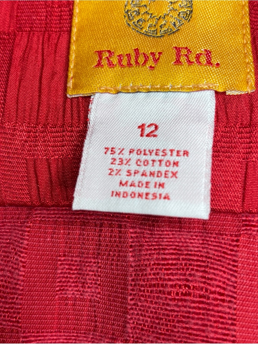 Ruby Rd. Bright Red Textured Button-Up Jacket-0221 - Picture 4 of 9